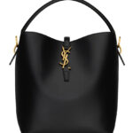 Saint Laurent Le 37 In Shiny Leather Black